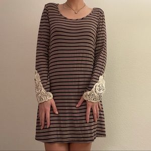 Long Sleeve Striped Dress